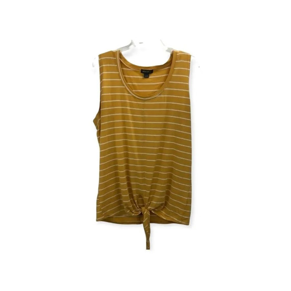 EDDIE Bauer Striped Front Knot Tank Top 5/$25 - Picture 1 of 6